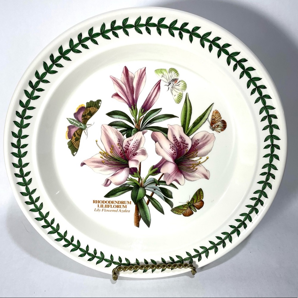Portmeirion Garden botanic Dinner Plate Rhododendrum